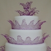Jewelled Crown Wedding Cake