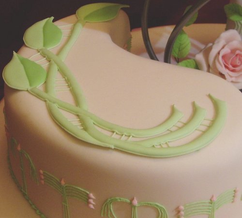 Mackintosh Rose Wedding Cake