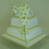 Orchid Cascade Wedding Cake